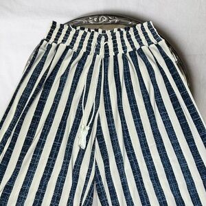 Striped pants wide-leg